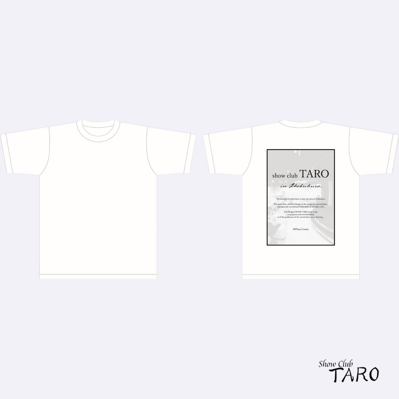 CLUB TARO WHITE-Tシャツ